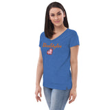 Diamond in a ruff v-neck Shirt Top