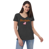Diamond in a ruff v-neck Shirt Top