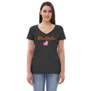 Diamond in a ruff v-neck Shirt Top