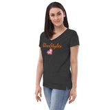 Diamond in a ruff v-neck Shirt Top