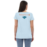 Diamond in a ruff v-neck Shirt Top