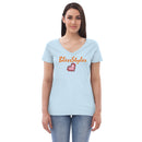 Diamond in a ruff v-neck Shirt Top