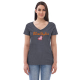 Diamond in a ruff v-neck Shirt Top