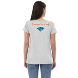 Diamond in a ruff v-neck Shirt Top