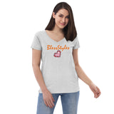 Diamond in a ruff v-neck Shirt Top