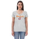 Diamond in a ruff v-neck Shirt Top